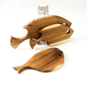 Fish shaped wooden cutting board, Acacia wooden cutting board, Decorative wooden cutting board