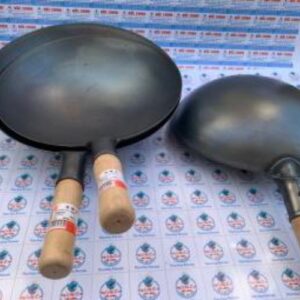 Genuine carbon steel pan non-stick wok wok wok wooden handle