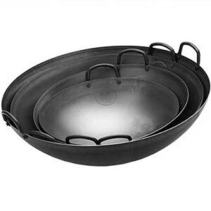 stir fry pan / fried rice pan / stainless steel pan / 2 handle colander
